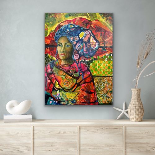 World is on fire60x80 cm7.200 ,-
