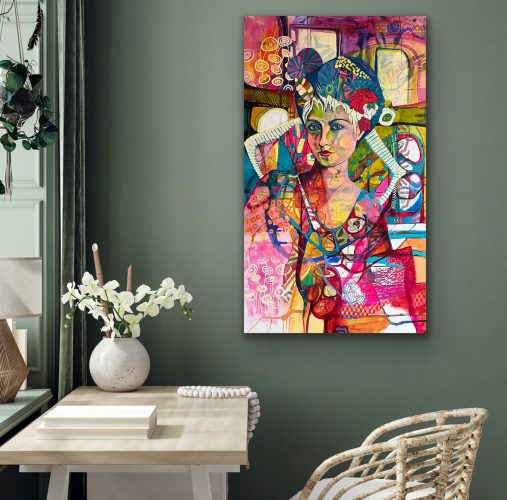 Facing my world120x70 cm12.600,-