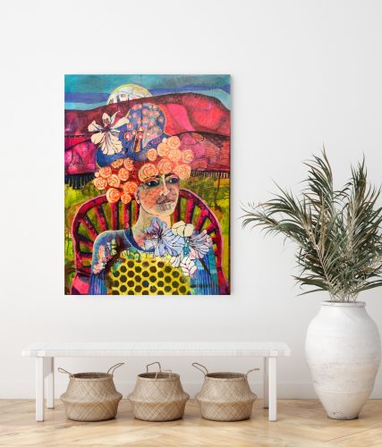 Fordybelse i måneskin80x60 cm6000 kr