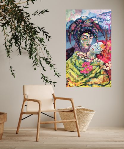Harlequinns love 120x70 cm  10.500 kr